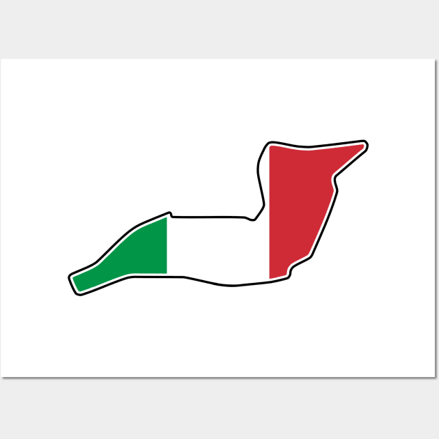 Autodromo Enzo e Dino Ferrari [flag] Wall Art by sednoid